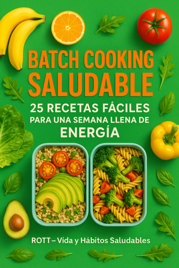 ebook Batch cooking con 25 recetas fáciles y saludables de ROTT