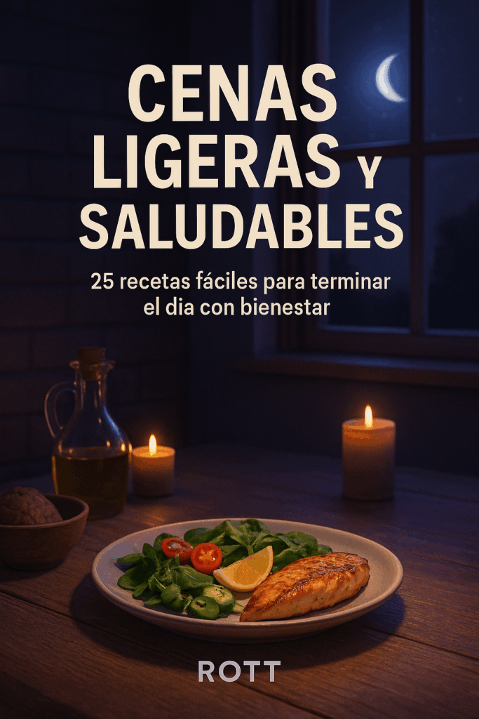 ebook Cenas ligeras y saludables con 25 recetas fáciles y nutritivas de ROTT