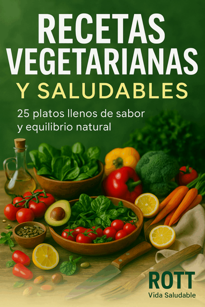 ebook Recetas vegetarianas y saludables con 25 platos llenos de sabor y equilibrio natural de ROTT