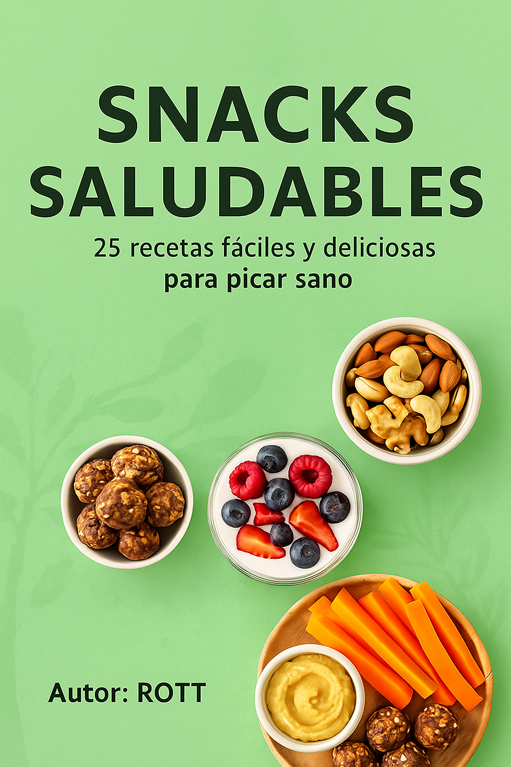 ebook Snacks Saludables con 25 recetas fáciles y deliciosas para picar sano de ROTT
